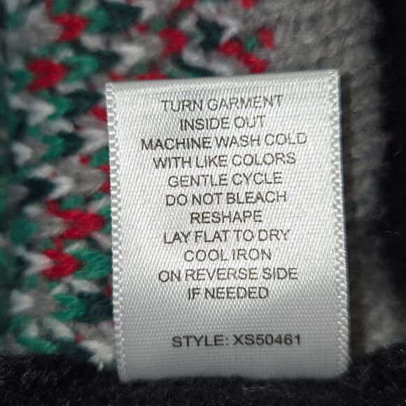 30 degrees Large Christmas Sweater Flamingos Holiday Santa Hat Sequins Party - Picture 13 of 13